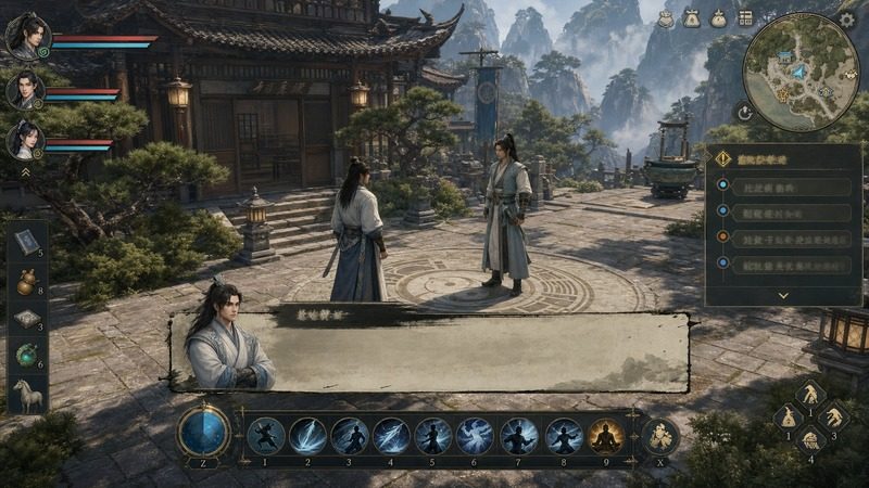 金庸群侠传5爱与死仙狐MOD六周年 地图探索 玩法截图 5